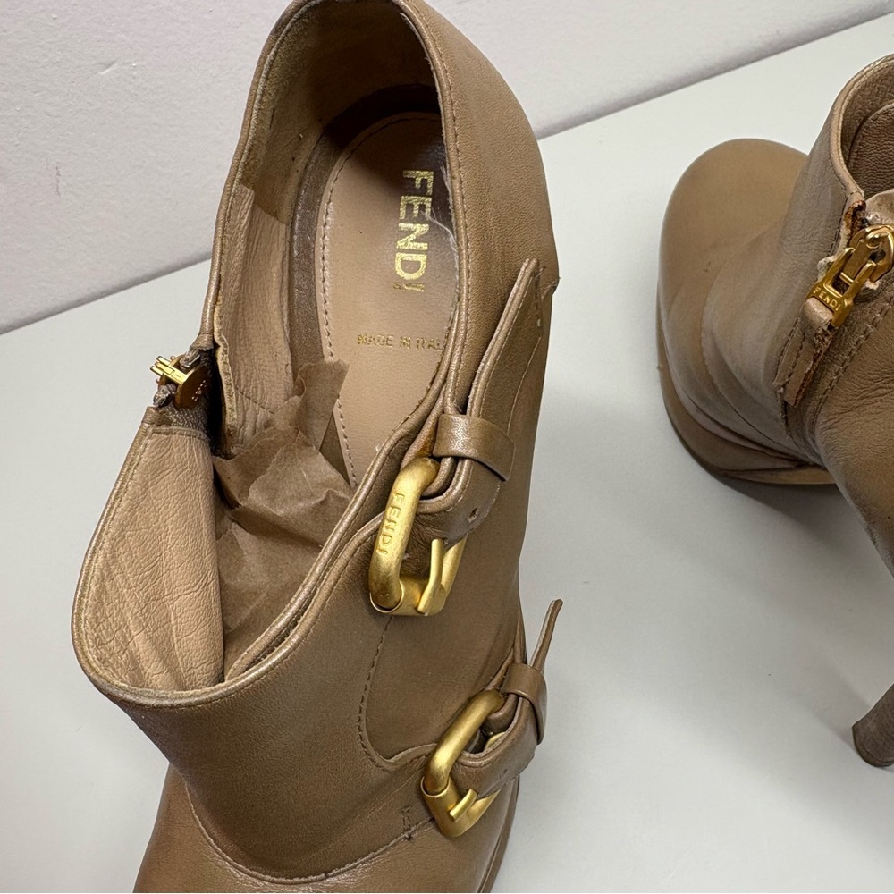 Fendi platform booties